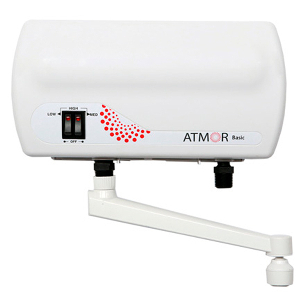 Водонагреватель электрический проточный Atmor Basic 5 KW TAP (кран)