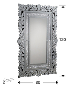 Зеркало Cleopatra 120x78