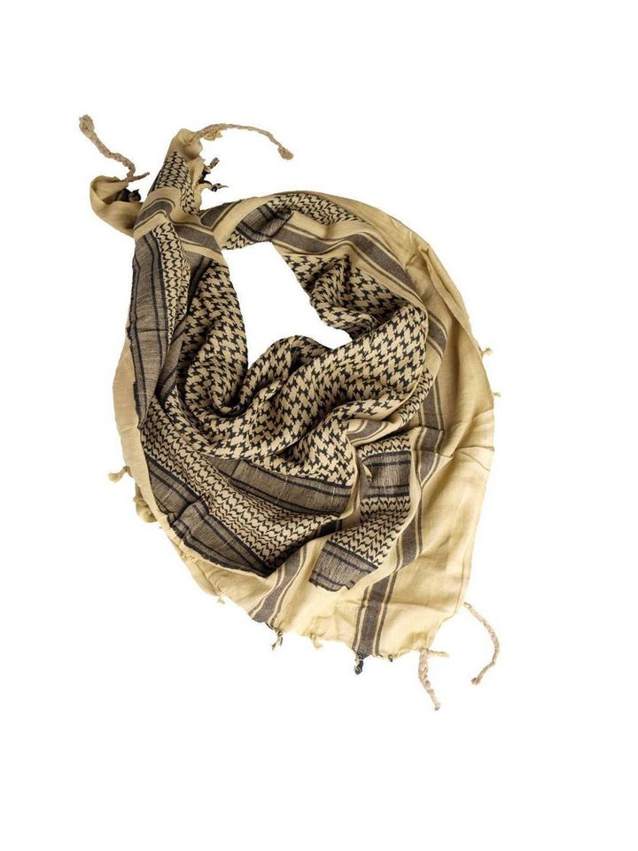 Арафатка (бежевый-черный)