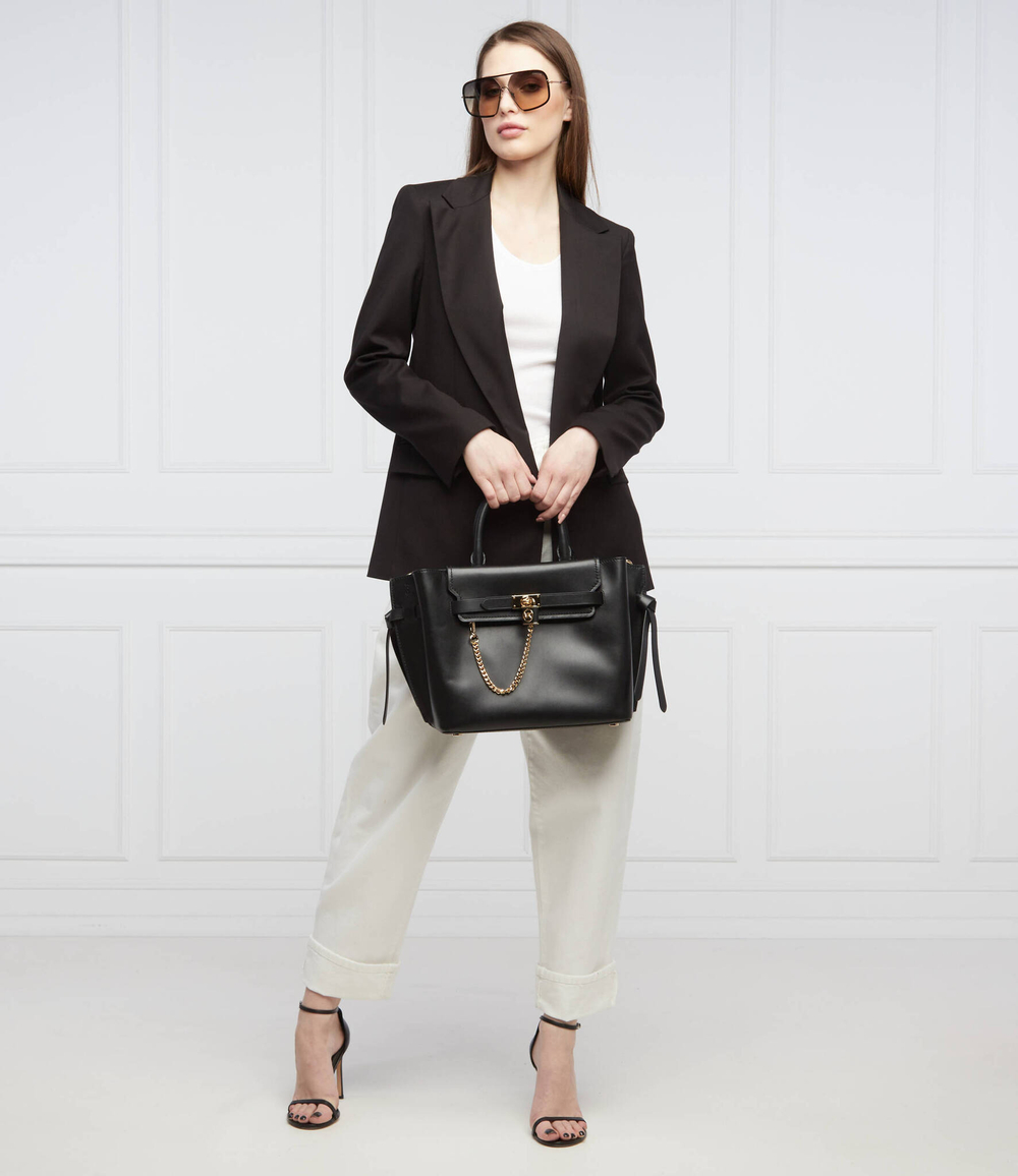 кожаная сумка-трапеция hamilton legacy Michael Kors - черный(30F1G9HS9L)