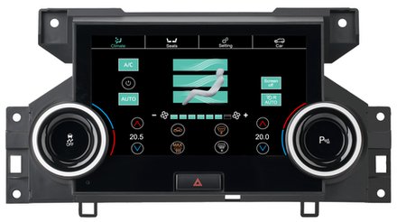 Сенсорная панель климата Land Rover Discovery 4 2009-2016 L319 - Carmedia ZF-2010 с 7" экраном LCD/ЖК без отверстия под CD