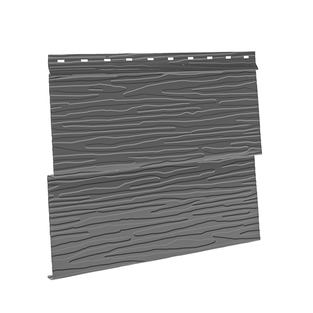 Металлический сайдинг AQUASYSTEM Скандинавская доска узкая двойная, 3 м