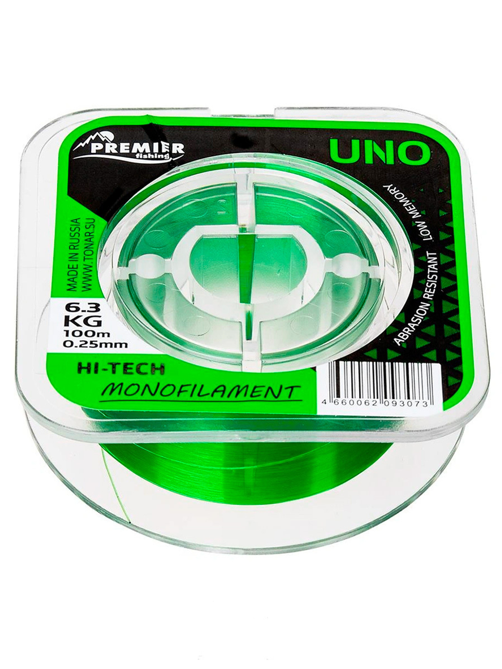 Леска для рыбалки Premier Fishing UNO Green Nylon 0,30mm/100m (PR-U-G-030-100)
