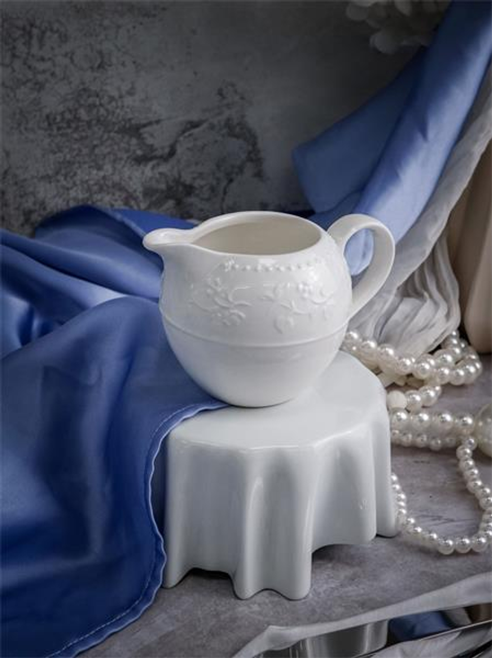 Молочник с ручкой 190 мл, 11,7x7,8 см h 7,6 см, фарфор, Primavera