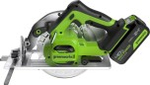 Пила циркулярная аккумуляторная GREENWORKS GD24CS 24V, АКБ 4Ач и ЗУ 1500907CUB