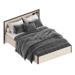 Кровать 1400 (без основания) "Наоми" (Пикар), ЛДСП, Велес