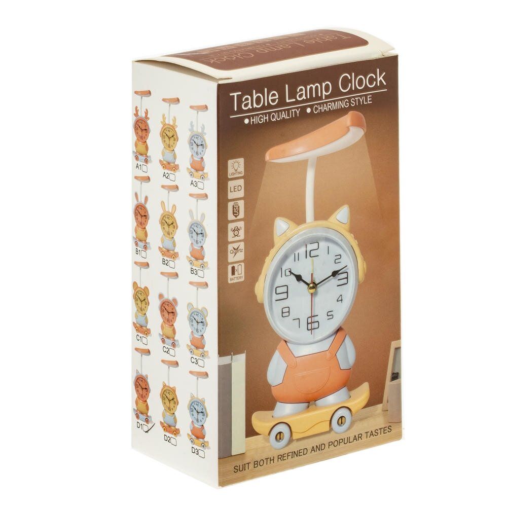 GAEM Часы настольные декоративные (USBx0,48м, 1xAA н/п), L10 W4,5 H30 см