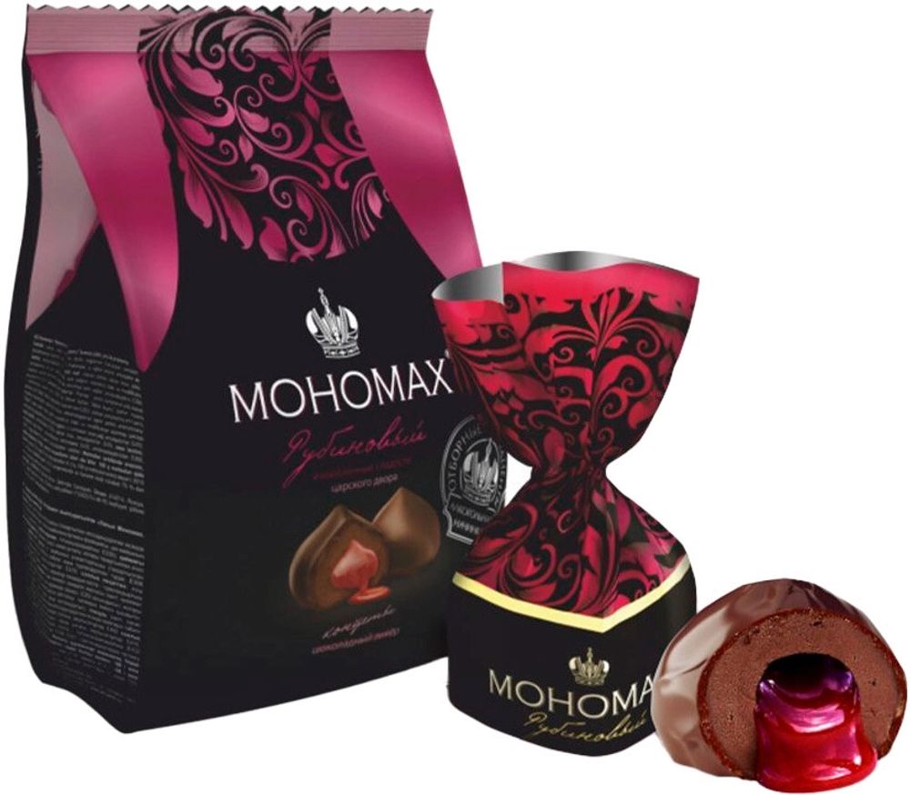Конфеты Мономах Рубиновый Вишневый ликер / Monomakh Ruby 200г
