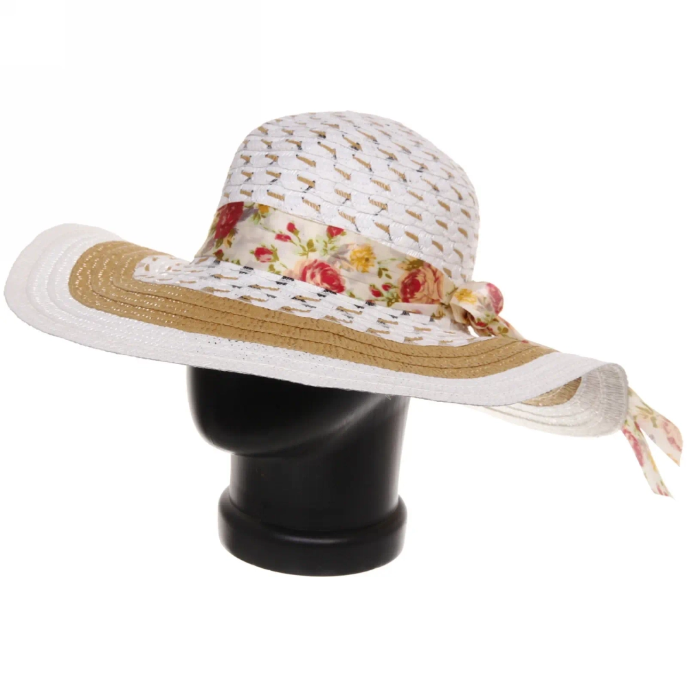 Шляпа женская с широкими полями «TiraMiSu- Николь», микс 4 цвета, р58, ширина полей 10 см