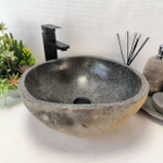 Раковина из речного камня RS-63582 (42*41*15) 0122