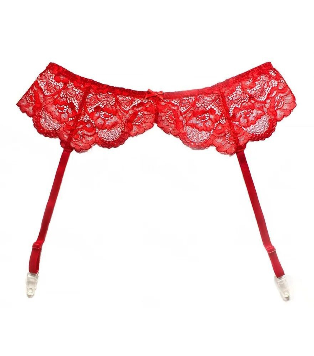 Кружевной пояс для чулок (Размер: S-M-L) (Цвет: черный)