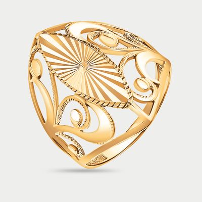 Кольцо для женщин из розового золота 585 пробы без вставок (арт. 4153А)