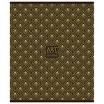 Тетрадь А5, 48 л., ПЗБМ, скоба, клетка, матовая ламинация, фольга, "АРТ ДЕКО" (5 видов), 029181