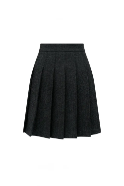 Юбка-мини графитовая