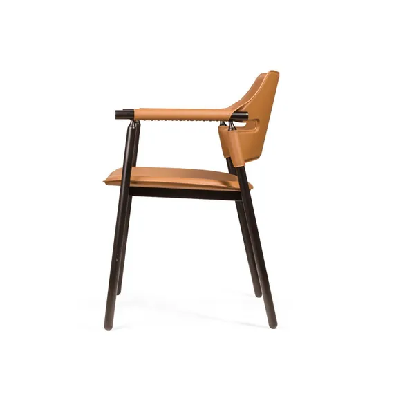 Стул с подлокотниками Suite, коричневый