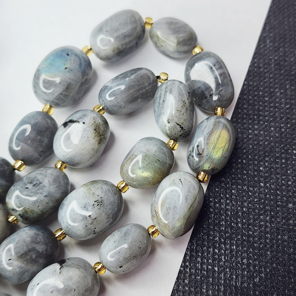 Лабрадор (лабрадорит), крупная галтовка, 12-15 мм, камни овалы, штучно.