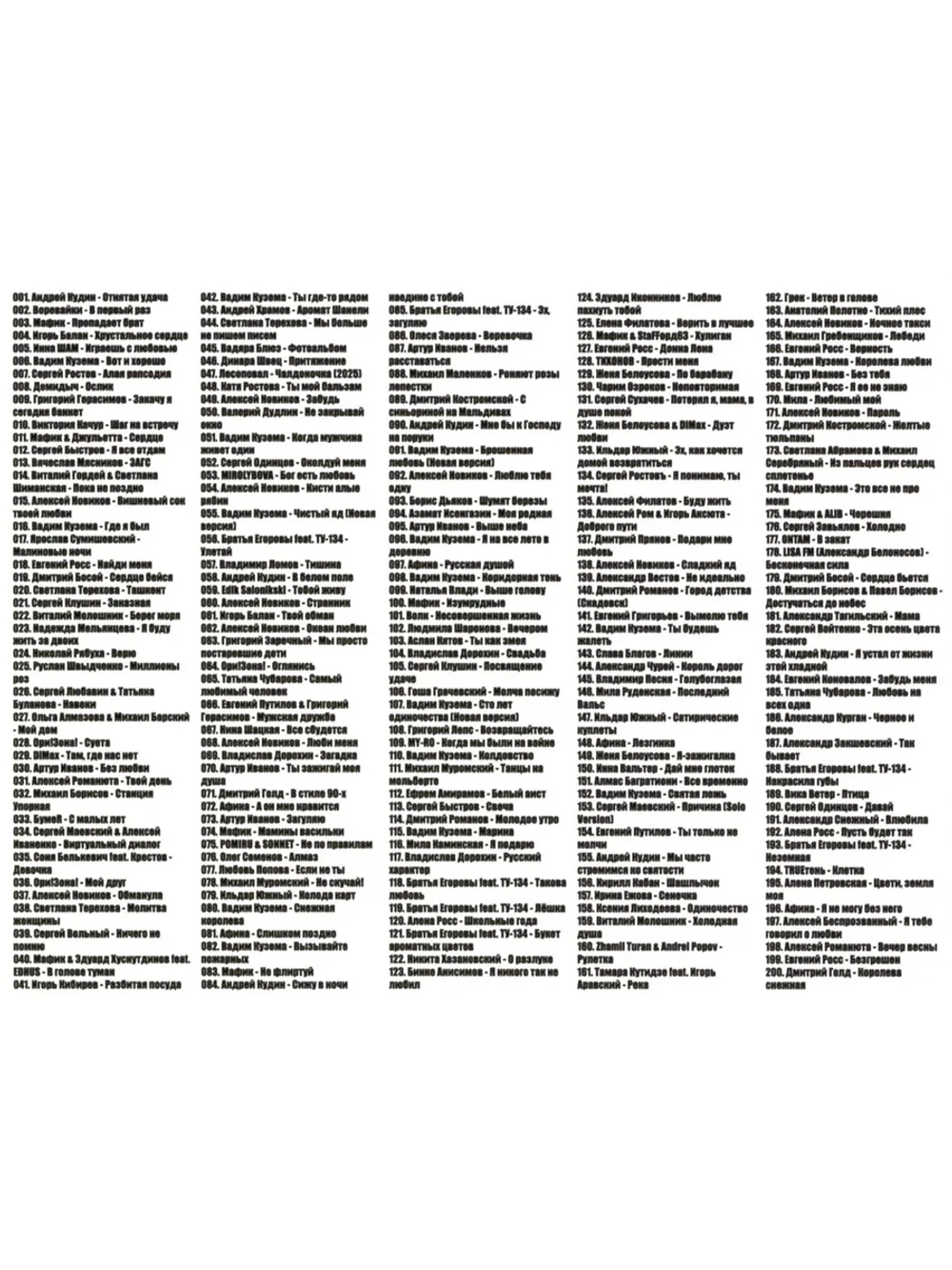 Дискотека Бездна №6 Шансон (Диск CD-MP3)