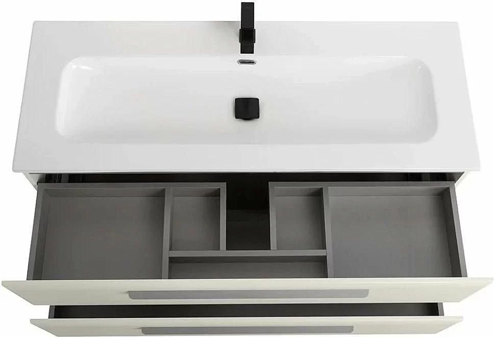 Тумба с раковиной Cezares ECO-CER-N 120 ECO-CER-N-1200-2C-SO-AS-P альпака брашированная