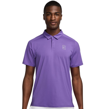 Мужское теннисное поло Nike Court Advantage Dri-Fit - action grape/white