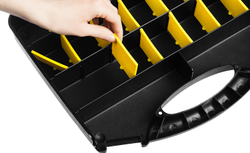 STAYER SPACE-15, 380 х 310 х 70 мм, (15″), пластиковый органайзер с 21 ячейкой (38038-15)