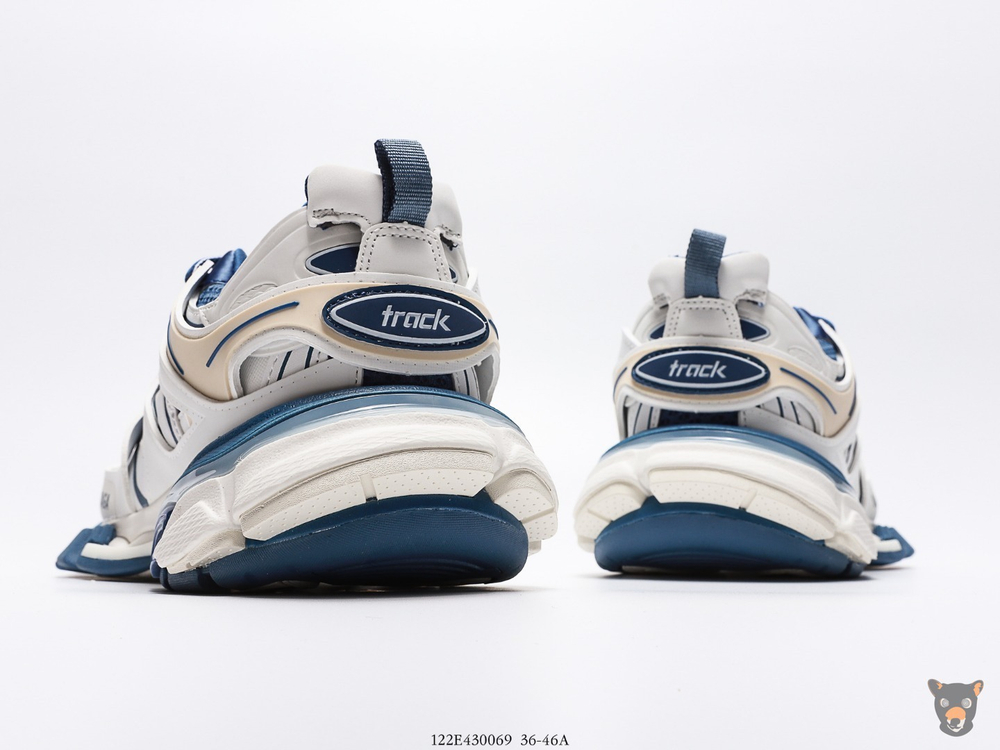 Кроссовки Track Trainers White/Blue/Beige