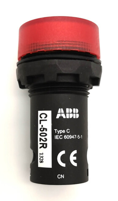 Лампа со встроенным светодиодом, красная ABB CL-502R, 24В AC/DC 1SFA619402R5021