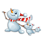 Настенная декорация Снеговички