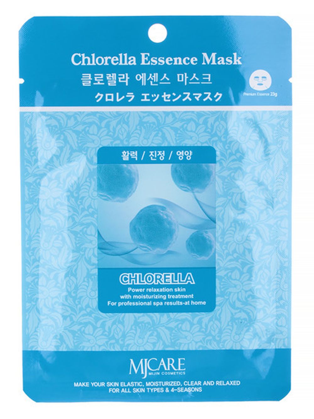 [MIJIN] Chlorella Essence Mask - Маска тканевая для лица Хлорелла, 23 гр