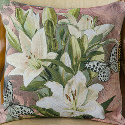 Гобеленовая наволочка "D. АРОМАТ ЛИЛИИ", Россия.