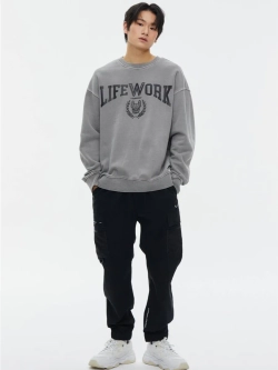 Свитшот с пигментом с логотипом университета