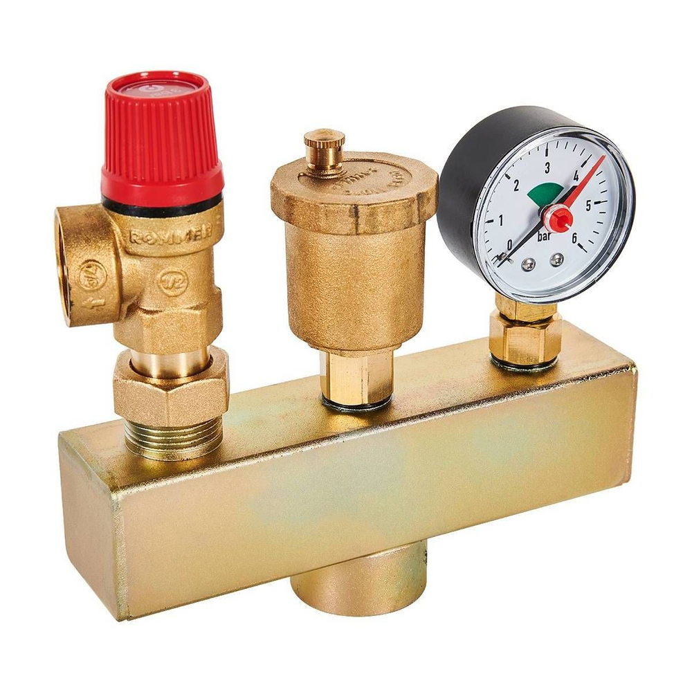 Группа безопасности ROMMER 3 бар 1" (до 50 кВт) (RVS-0004-015025)