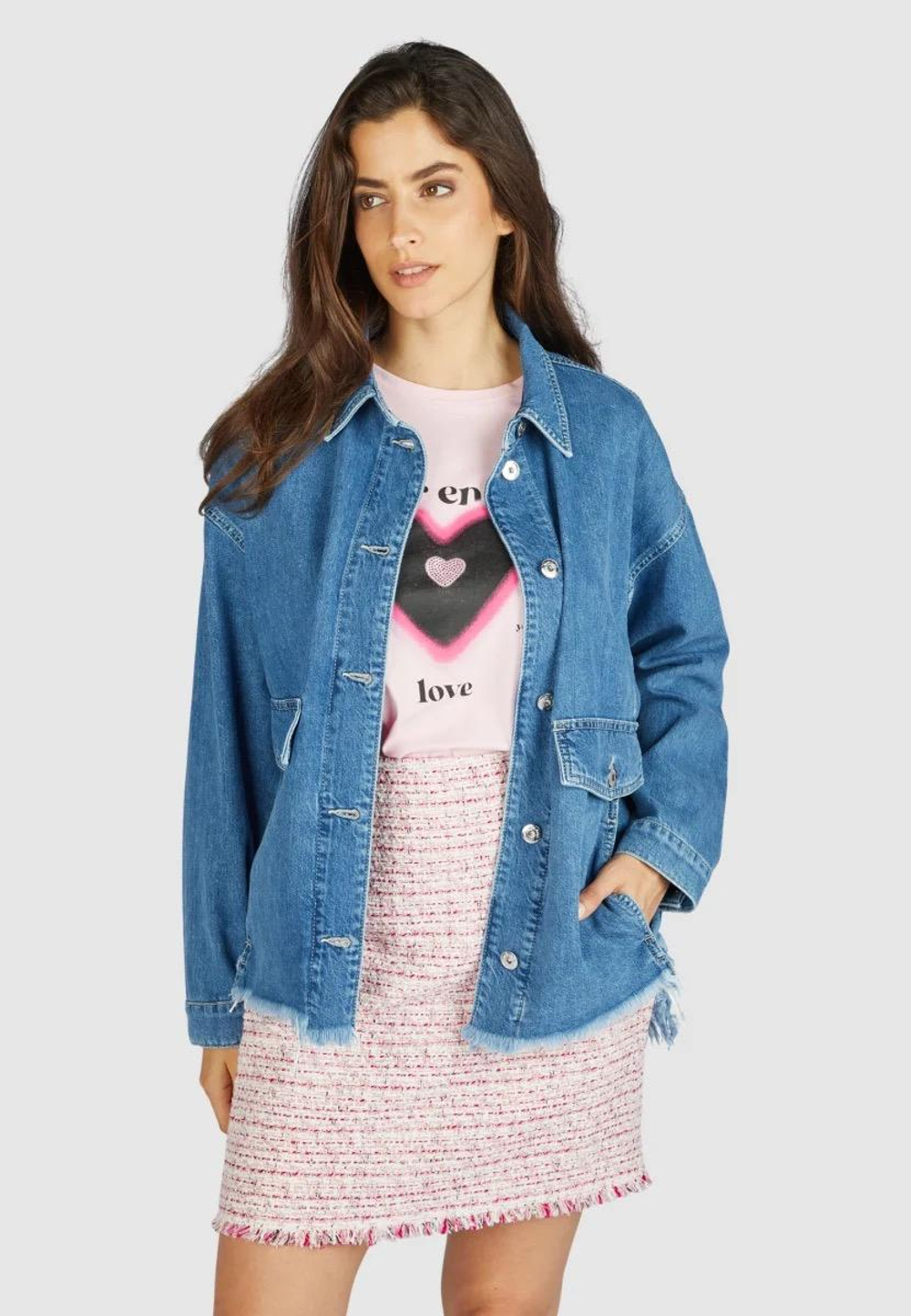 Джинсовая рубашка MARC AUREL 6188 голубой