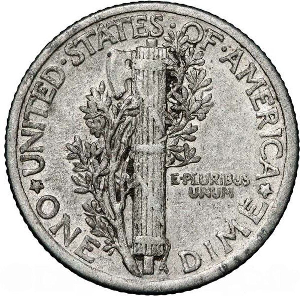 USA 1 Dime 1917 – Mercury Dime (Philadelphia Mint)