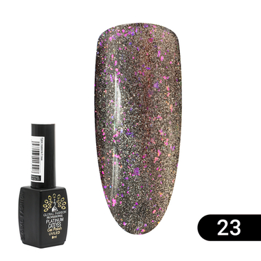 Гель лак кошачий глаз Platinum 23