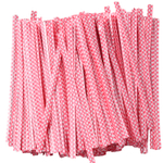 500 скрутиков-прутиков 10 см с рисунком Горошек в пластмассовой оболочке