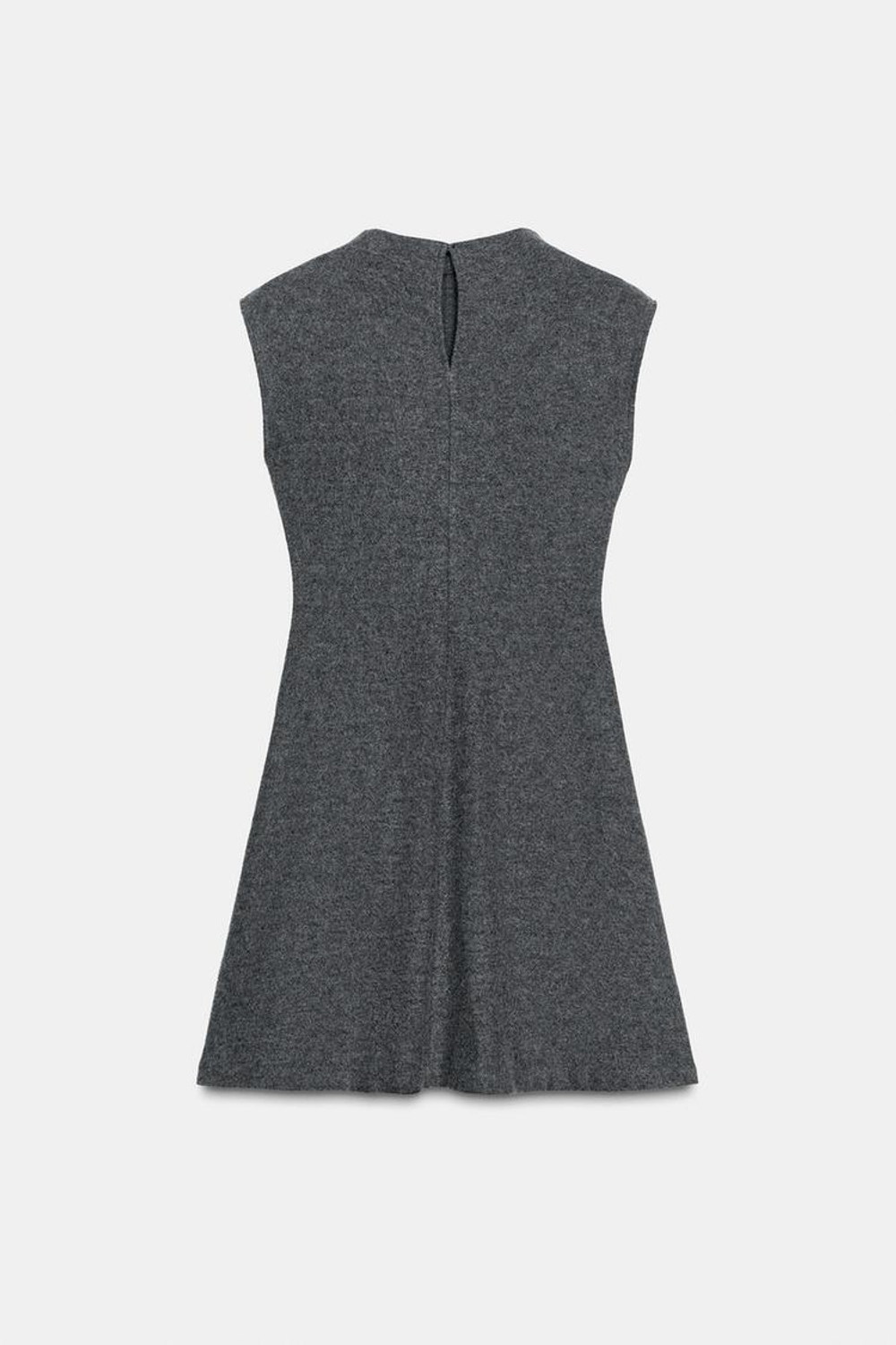 ZARA КОРОТКОЕ МЯГКОЕ ПЛАТЬЕ, ТЕМНО-СЕРЫЙ