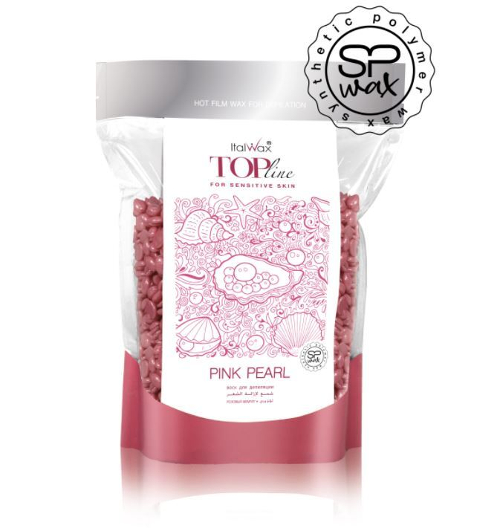 ITALWAX TOP LINE воск пленочный РОЗОВЫЙ ЖЕМЧУГ 750 г гранулы