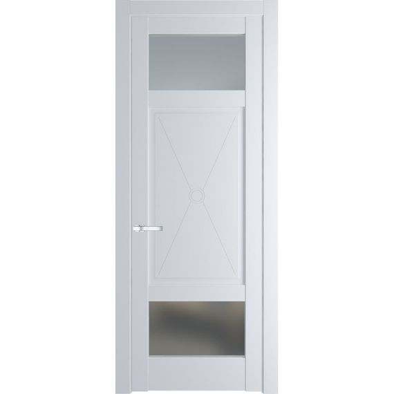 Межкомнатная дверь эмаль Profil Doors 1.3.2PM вайт остеклённая