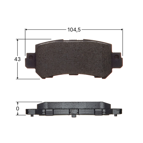 Колодки тормозные дисковые Avantech задние (противоскрипная пластина в компл.) AV4403