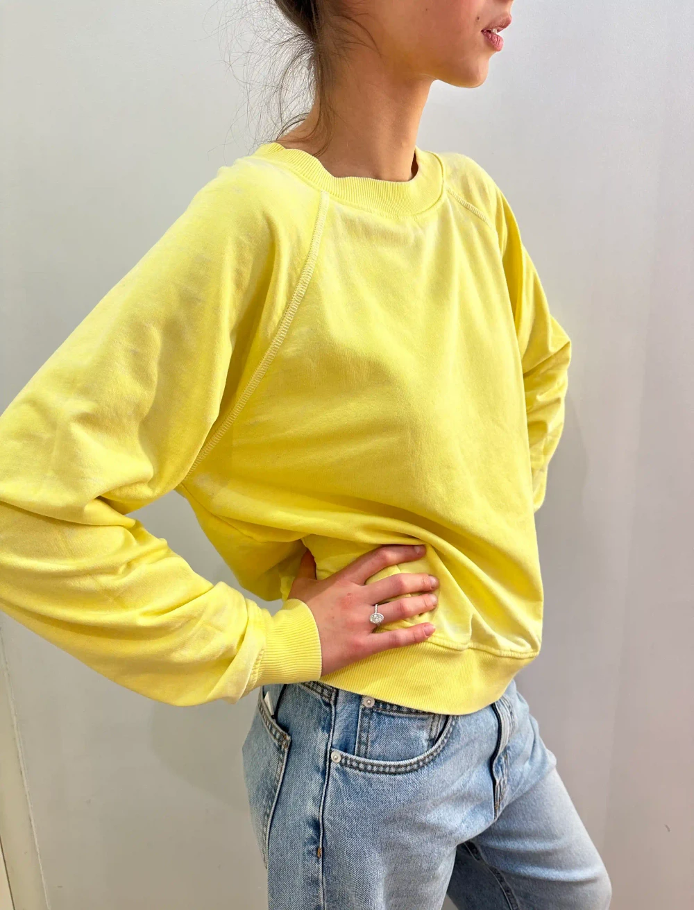 Свитшот Recycled Karma Lemon