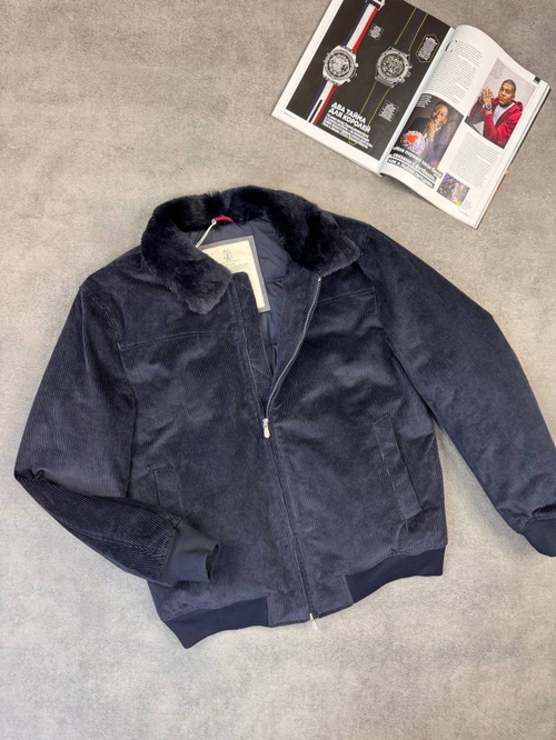 Вельветовый пуховик Brunello Cucinelli