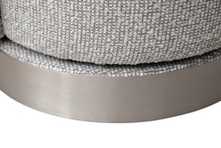 Кресло Garda Decor Napoli светло-серое napoli-3k-santo1400-svser