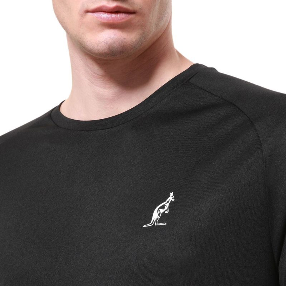 Мужская теннисная футболка Australian Ace Logo T-Shirt - черный