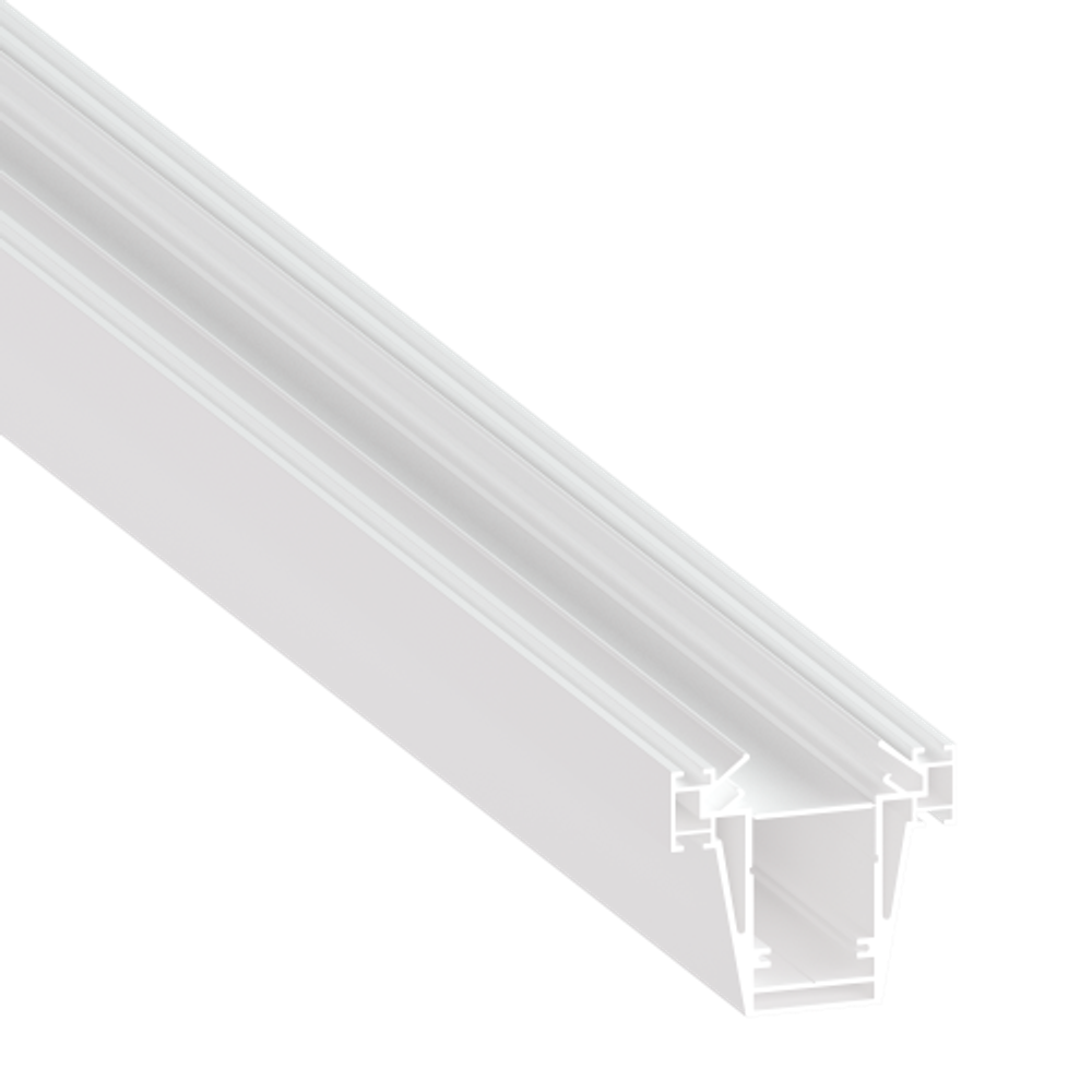 Встраиваемый алюминиевый профиль 3в1 под натяжной потолок, 75х82,5х2000. Цвет:Белый,Серия:DN8ALE