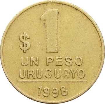 1 песо 1998 Уругвай