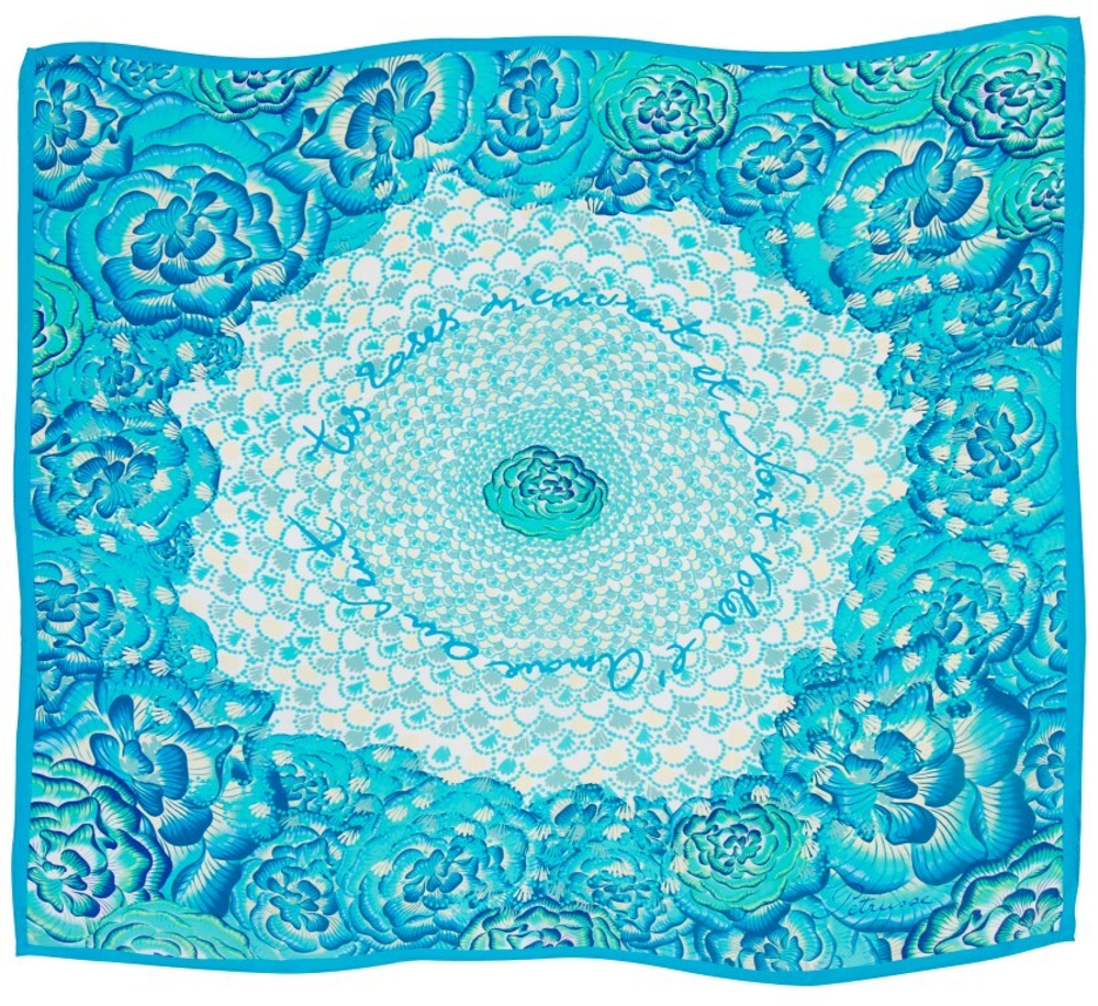 Платок ROSALIA BLEU Petrusse 90x90 Голубой