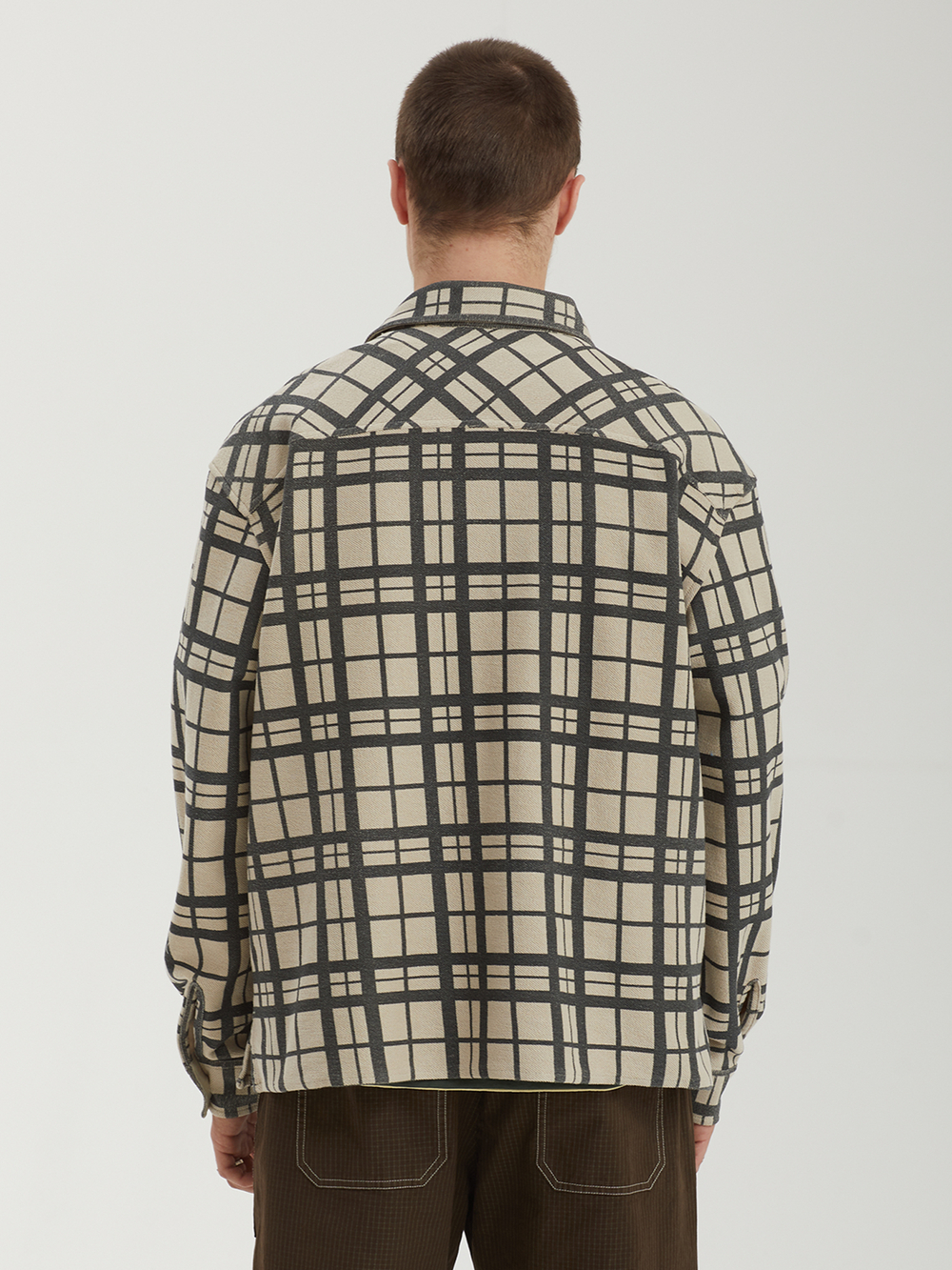 Мужская Рубашка Plaid French Terry