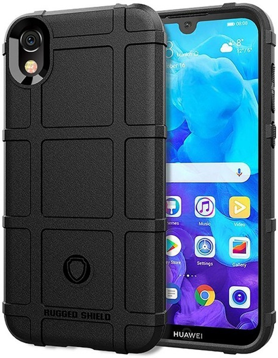 Чехол для Huawei Y5 2019 (Honor 8S) цвет Black (черный), серия Armor от Caseport