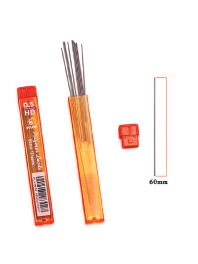 Грифели запасные PILOT, 0,5 мм, HB, 12 штук
