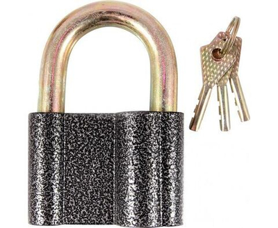 Замок навесной Park Ч/80 80 мм 3 ключа